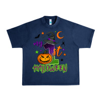 Navy My first Halloween Urban Heavy Tee - NancyCooperArtShop