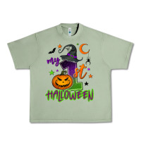 Oil Green My first Halloween Urban Heavy Tee - NancyCooperArtShop