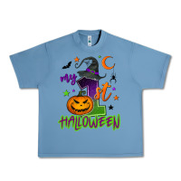 Pebble Blue My first Halloween Urban Heavy Tee - NancyCooperArtShop