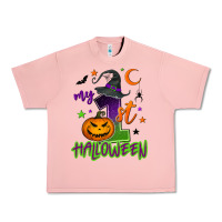 Salmon My first Halloween Urban Heavy Tee - NancyCooperArtShop