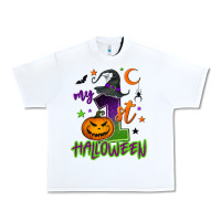 White My first Halloween Urban Heavy Tee - NancyCooperArtShop