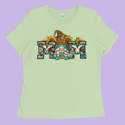Mom Gnome Ladies Tee Designed By Zillion Design Studio