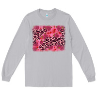 Moon Dust valentine's day roses leopard background Long Sleeve Tee - JahusDesignShop