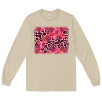 Mushroom valentine's day roses leopard background Long Sleeve Tee - JahusDesignShop