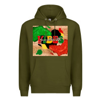 Army Green juneteenth vibes Premium Hoodie - TumblerDesignByShophia
