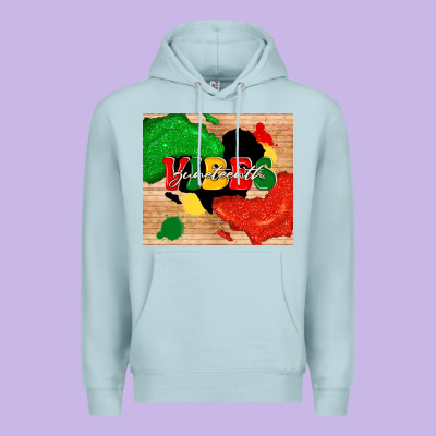 Juneteenth Vibes Premium Hoodie Designed By Tumblerdesignbyshophia