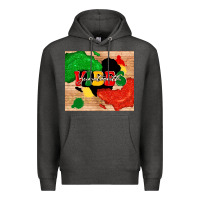 Charcoal Heather juneteenth vibes Premium Hoodie - TumblerDesignByShophia