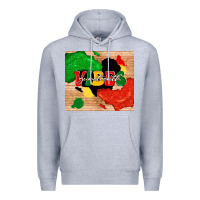 Heather Grey juneteenth vibes Premium Hoodie - TumblerDesignByShophia