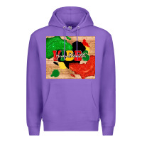 Purple juneteenth vibes Premium Hoodie - TumblerDesignByShophia
