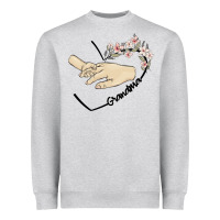 Heather Grey personalized grandma Heavyweight Sweatshirt - MaliasSmallBusiness