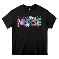 Black Easter Nurse Easter Day Heavy Core Tee - Neo Western