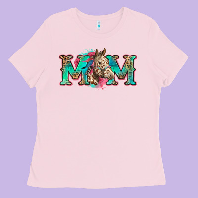 Mom Horse Ladies Tee Designed By Zillion Design Studio