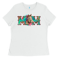 White mom horse Ladies Tee - Zillion Design Studio