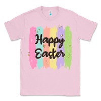 Bubblegum Pink happy easter Classic Tee - MaliasSmallBusiness