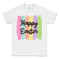 White happy easter Classic Tee - MaliasSmallBusiness