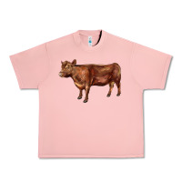 Salmon red angus cow Urban Heavy Tee - LillyAllenDesigns