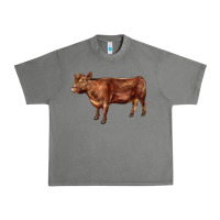 Tornado red angus cow Urban Heavy Tee - LillyAllenDesigns