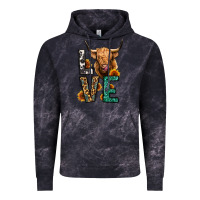 Cloud Black love long haired cow Vintage Hoodie - Jasminsmagicworld