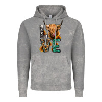 Cloud Rock love long haired cow Vintage Hoodie - Jasminsmagicworld