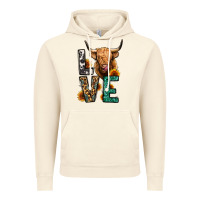 Vintage Artic love long haired cow Vintage Hoodie - Jasminsmagicworld