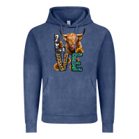 Vintage Denim love long haired cow Vintage Hoodie - Jasminsmagicworld