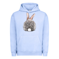 Pigment Grape Ice Easter bunny back view Urban Hoodie - OliviaCreatesArt