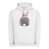 Pigment Lunar Rock Easter bunny back view Urban Hoodie - OliviaCreatesArt