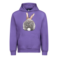 Tulip Easter bunny back view Urban Hoodie - OliviaCreatesArt