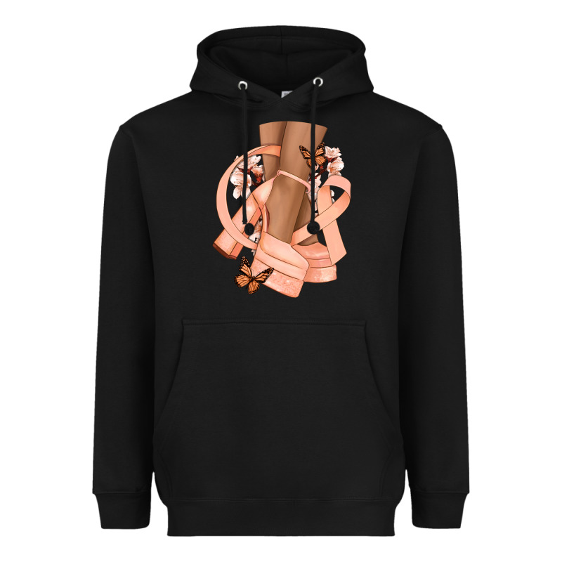 Cancer Diva Peach Ribbon Heavyweight Hoodie by NancyCooperArtShop | Teevron