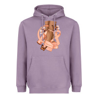 Lavender Cancer diva peach ribbon Heavyweight Hoodie - NancyCooperArtShop