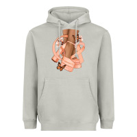 Moon Dust Cancer diva peach ribbon Heavyweight Hoodie - NancyCooperArtShop