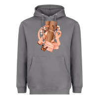 Storm Cancer diva peach ribbon Heavyweight Hoodie - NancyCooperArtShop