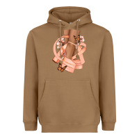 Toasted Coconut Cancer diva peach ribbon Heavyweight Hoodie - NancyCooperArtShop