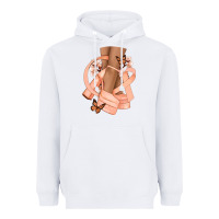 White Cancer diva peach ribbon Heavyweight Hoodie - NancyCooperArtShop
