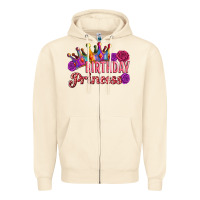 Sandshell birthday princess Zipper Hoodie - Artiststas