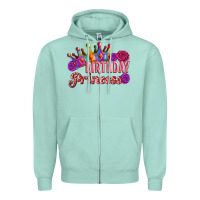 Seafoam birthday princess Zipper Hoodie - Artiststas