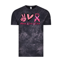 Cloud Black Peace love cure Vintage Tee - NancyCooperArtShop