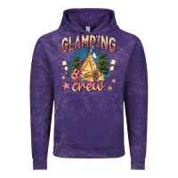 Cloud Purple glamping crew Vintage Hoodie - NancyCooperArtShop