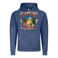 Vintage Denim glamping crew Vintage Hoodie - NancyCooperArtShop
