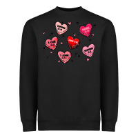 Black howdy valentine Heavyweight Sweatshirt - MaliasSmallBusiness