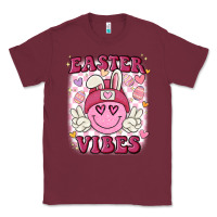 Burgundy Easter vibes Classic Tee - MaliasSmallBusiness