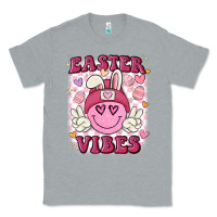 Heather Grey Easter vibes Classic Tee - MaliasSmallBusiness