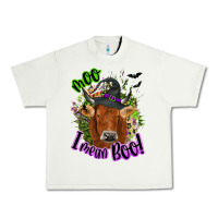 Pistachio Moo i mean boo Cow Urban Heavy Tee - NancyCooperArtShop
