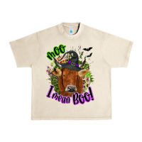 Sandshell Moo i mean boo Cow Urban Heavy Tee - NancyCooperArtShop