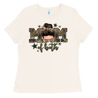 Bone mom of both boys messy bun Ladies Tee - Zillion Design Studio