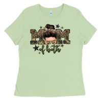 Matcha mom of both boys messy bun Ladies Tee - Zillion Design Studio