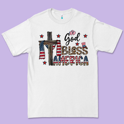 God Bless America Premium Tee Designed By Cowhidedigitalart