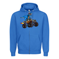 True Royal monster truck and  t rex dinosaur Zipper Hoodie - Artiststas
