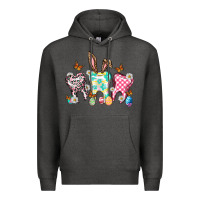 Charcoal Heather Happy Easter Day teeth Premium Hoodie - HowdyJamesFarm