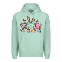 Seafoam Happy Easter Day teeth Premium Hoodie - HowdyJamesFarm